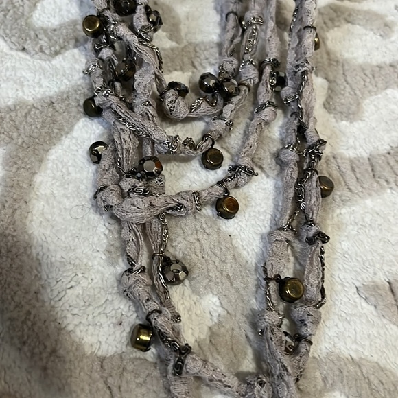 Boho lace necklace nude - Picture 2 of 2